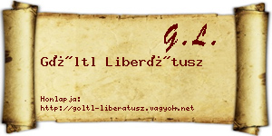 Göltl Liberátusz névjegykártya
